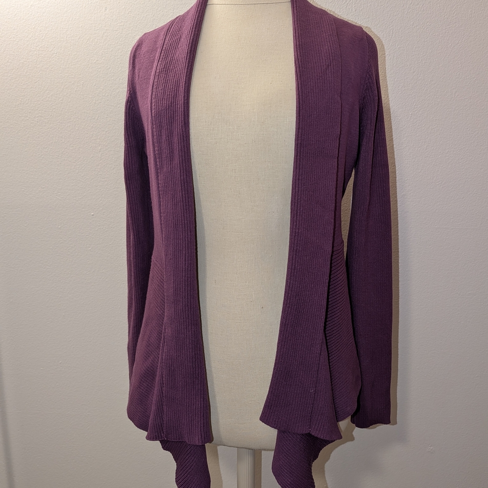 Verve Ami Plum Draped Cardigan